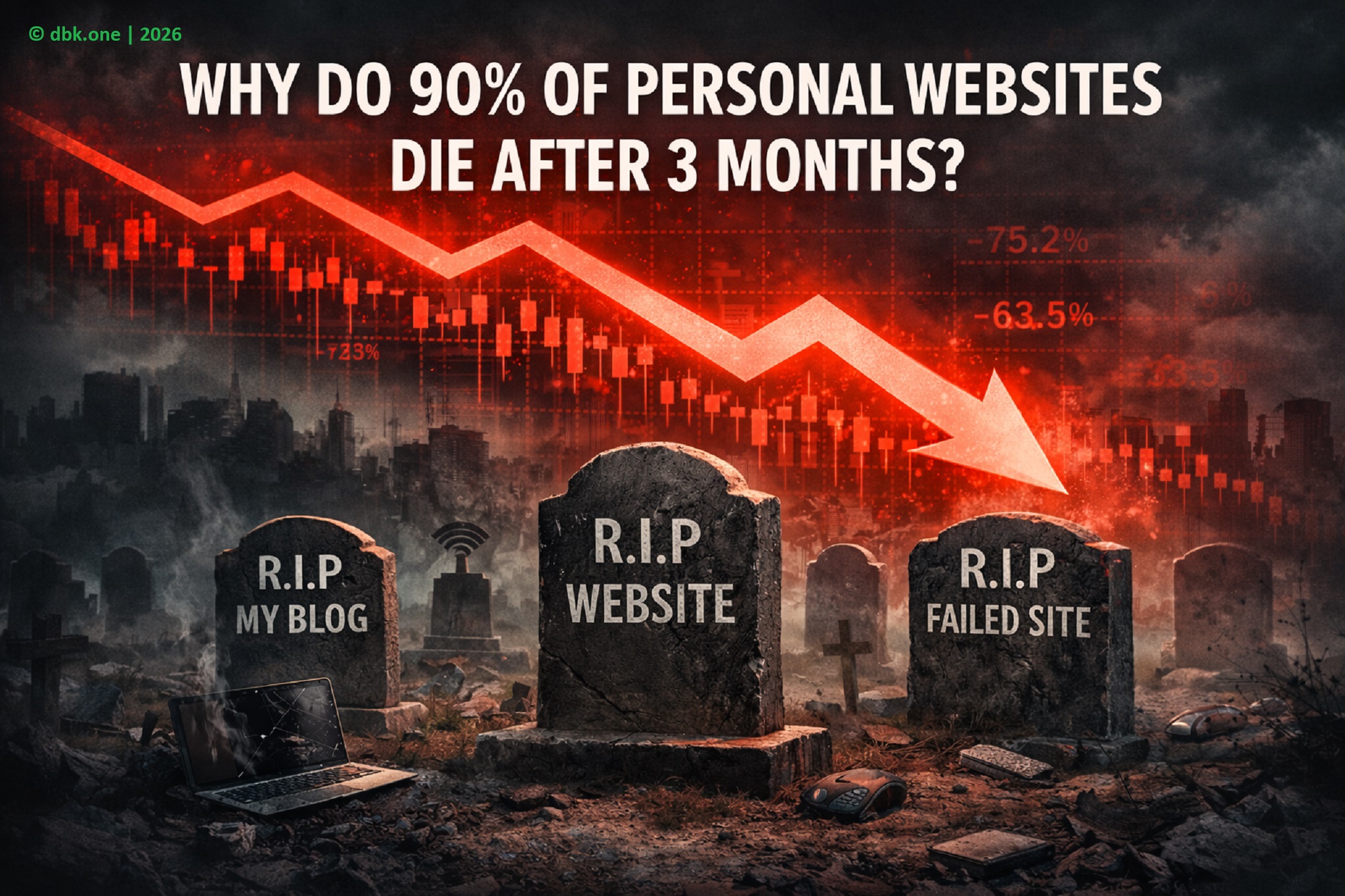 Why do 90% of personal websites become inactive after 3 months?